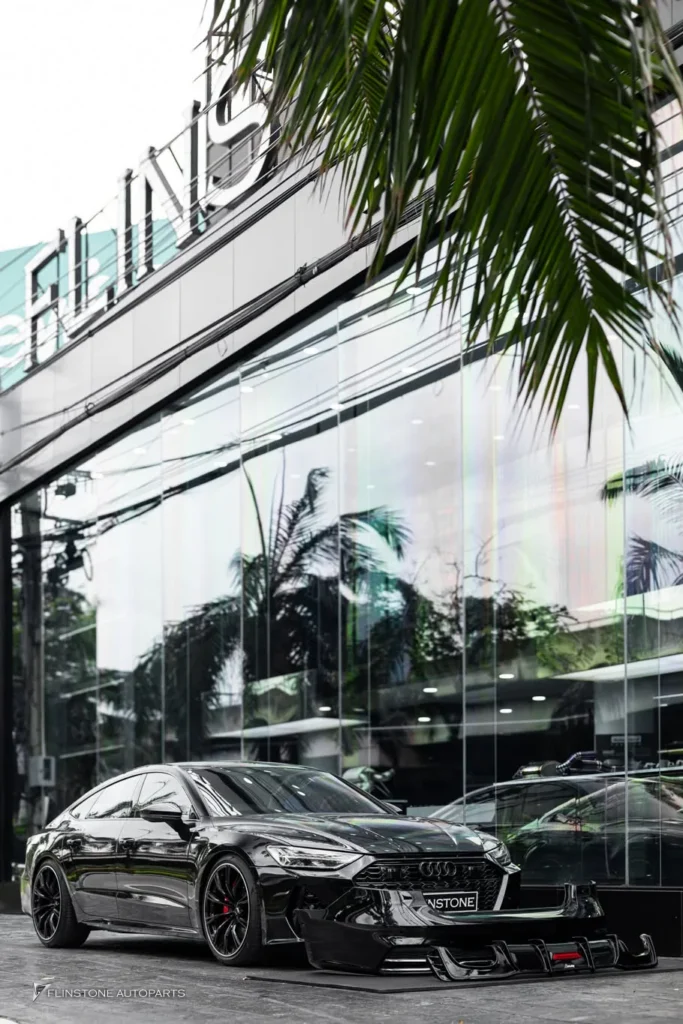 AUDI A7 ติดตั้งชุดฟิวเซอร์ท้ายจาก KARBEL ชิ้นงานคาร์บอนไฟเบอร์ พ