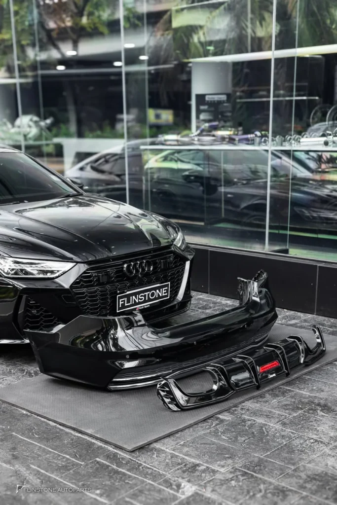 AUDI A7 ติดตั้งชุดฟิวเซอร์ท้ายจาก KARBEL ชิ้นงานคาร์บอนไฟเบอร์ พ