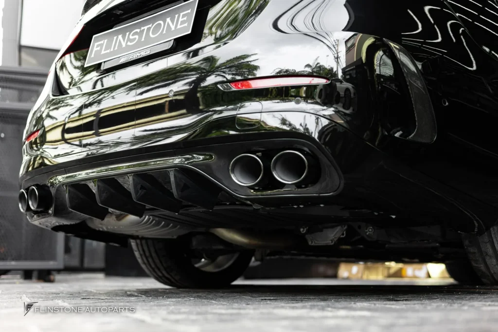 Mercedes-Benz W206 C-Class C43 AMG Rear Diffuser + C43 AMG Black Tailpipe