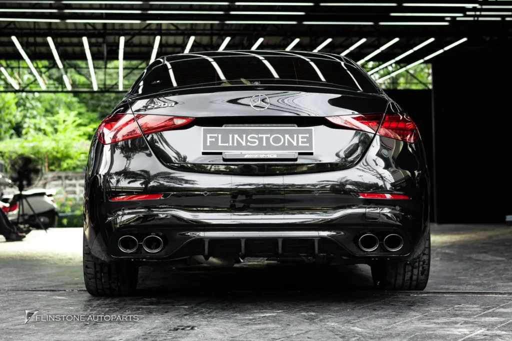 Mercedes-Benz W206 C-Class C43 AMG Rear Diffuser + C43 AMG Black Tailpipe