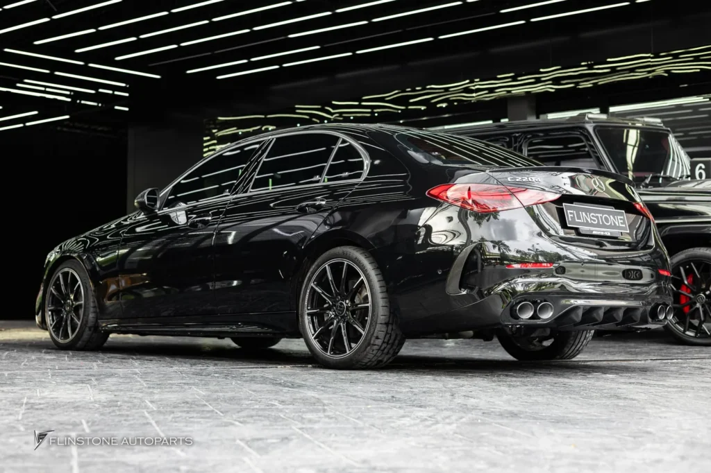 Mercedes-Benz W206 C-Class C43 AMG Rear Diffuser + C43 AMG Black Tailpipe
