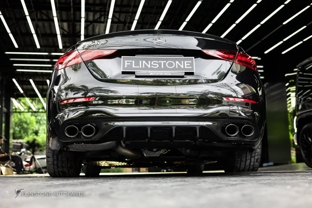 Mercedes-Benz W206 C-Class C43 AMG Rear Diffuser + C43 AMG Black Tailpipe