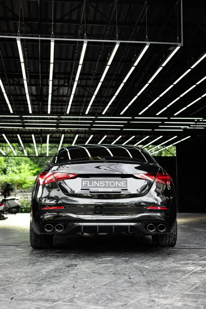 Mercedes-Benz W206 C-Class C43 AMG Rear Diffuser + C43 AMG Black Tailpipe
