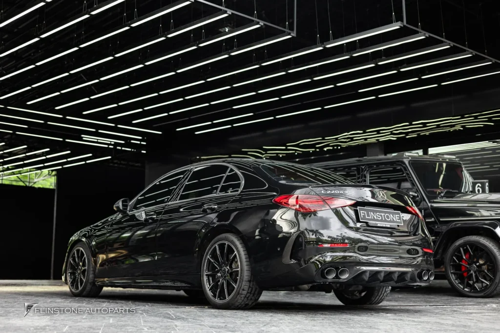 Mercedes-Benz W206 C-Class C43 AMG Rear Diffuser + C43 AMG Black Tailpipe