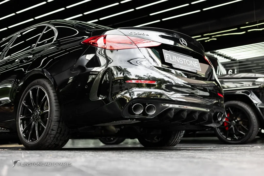 Mercedes-Benz W206 C-Class C43 AMG Rear Diffuser + C43 AMG Black Tailpipe