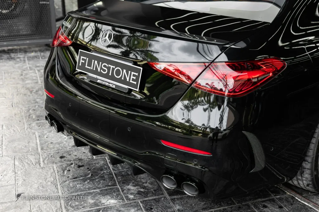 Mercedes-Benz W206 C-Class C43 AMG Rear Diffuser + C43 AMG Black Tailpipe