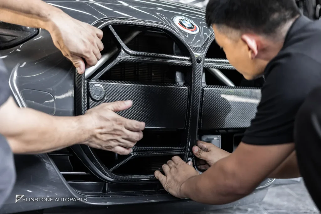 BMW G22 Series 4 Front Grille installation carbon CSL