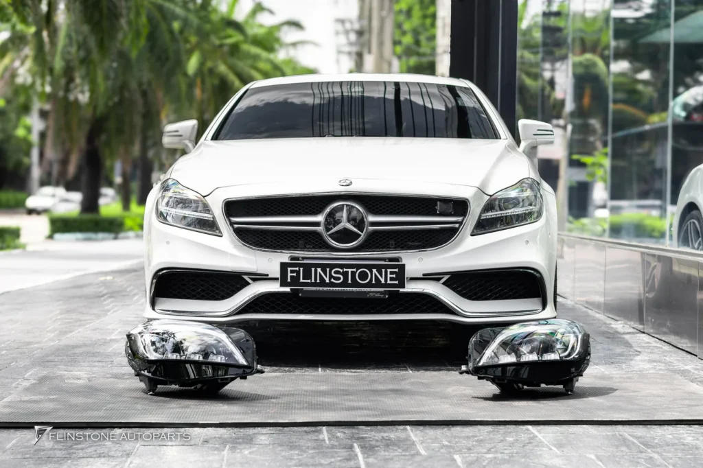 Mercedes-Benz W218 CLS-Class Coupe CLS63 AMG Facelift Front Bumper + CLS63 AMG Rear Diffuser