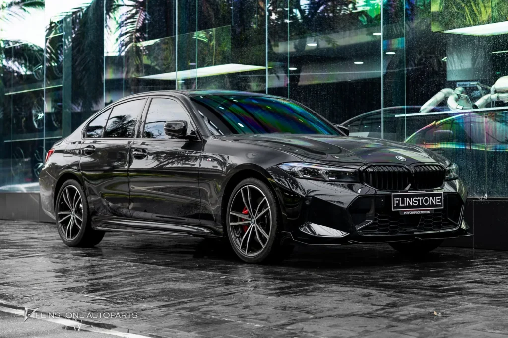 BMW G20 – G80 Series 3 Black M Performance Front Lip + Black M Performance Side Skirt