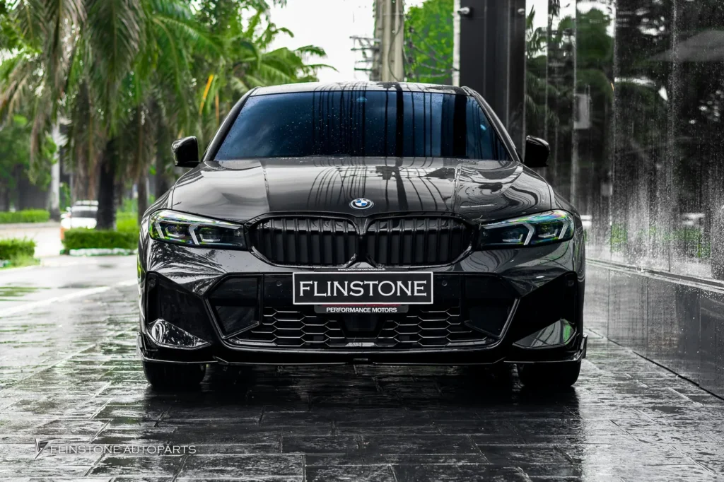 BMW G20 – G80 Series 3 Black M Performance Front Lip + Black M Performance Side Skirt