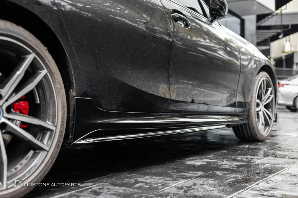 BMW G20 – G80 Series 3 Black M Performance Front Lip + Black M Performance Side Skirt