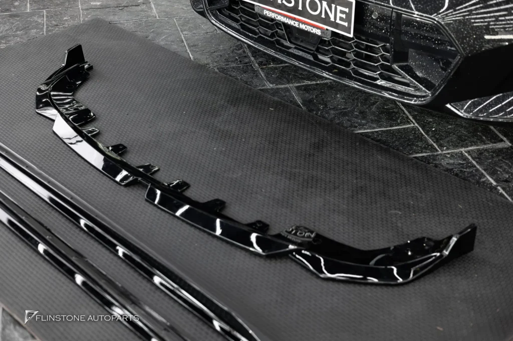 BMW G20 – G80 Series 3 Black M Performance Front Lip + Black M Performance Side Skirt