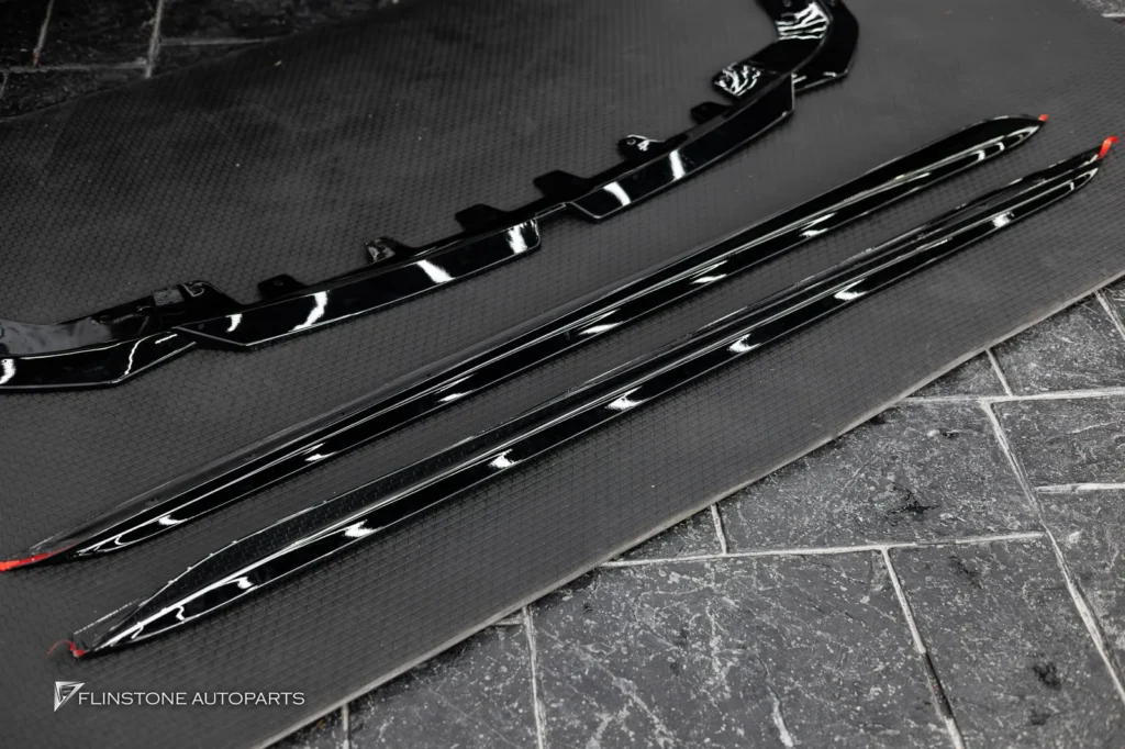 BMW G20 – G80 Series 3 Black M Performance Front Lip + Black M Performance Side Skirt