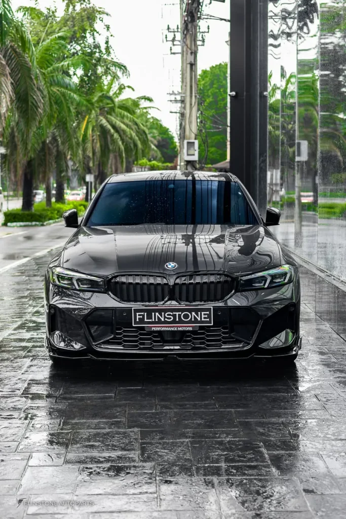 BMW G20 – G80 Series 3 Black M Performance Front Lip + Black M Performance Side Skirt