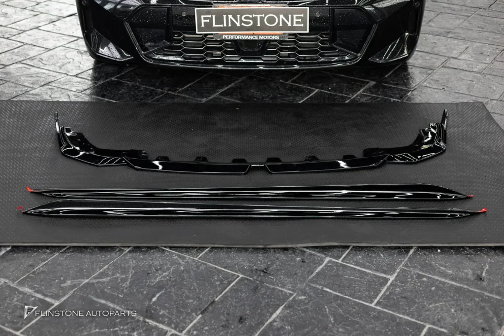 BMW G20 – G80 Series 3 Black M Performance Front Lip + Black M Performance Side Skirt