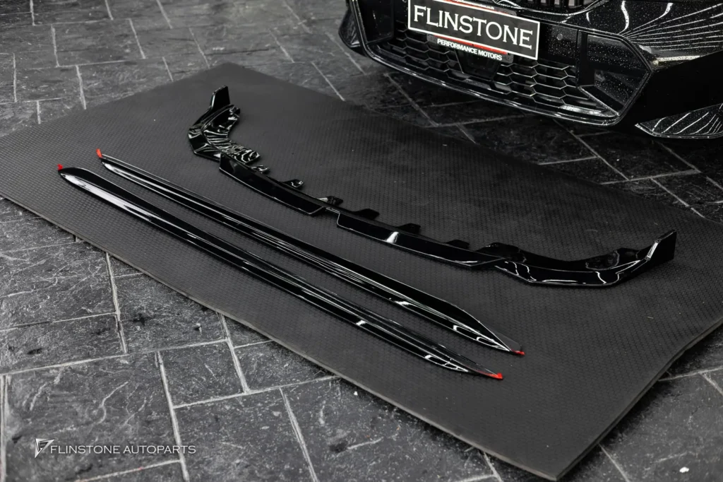 BMW G20 – G80 Series 3 Black M Performance Front Lip + Black M Performance Side Skirt