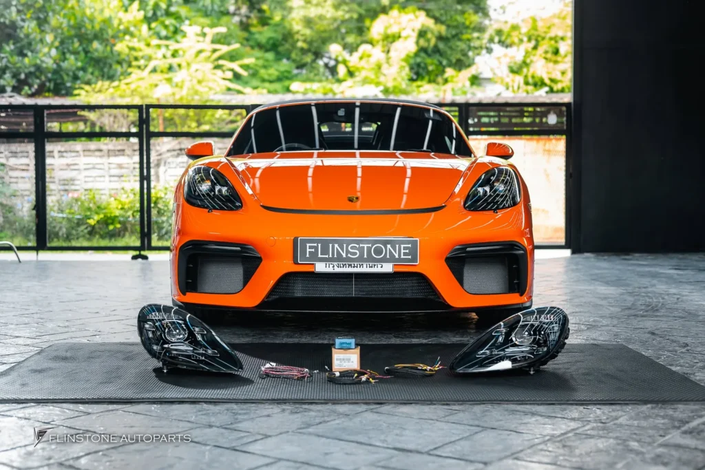 ไฟหน้าแท้ PDLS สำหรับ PORSCHE 718 Spyder พาร์แท้จากเยอรมัน