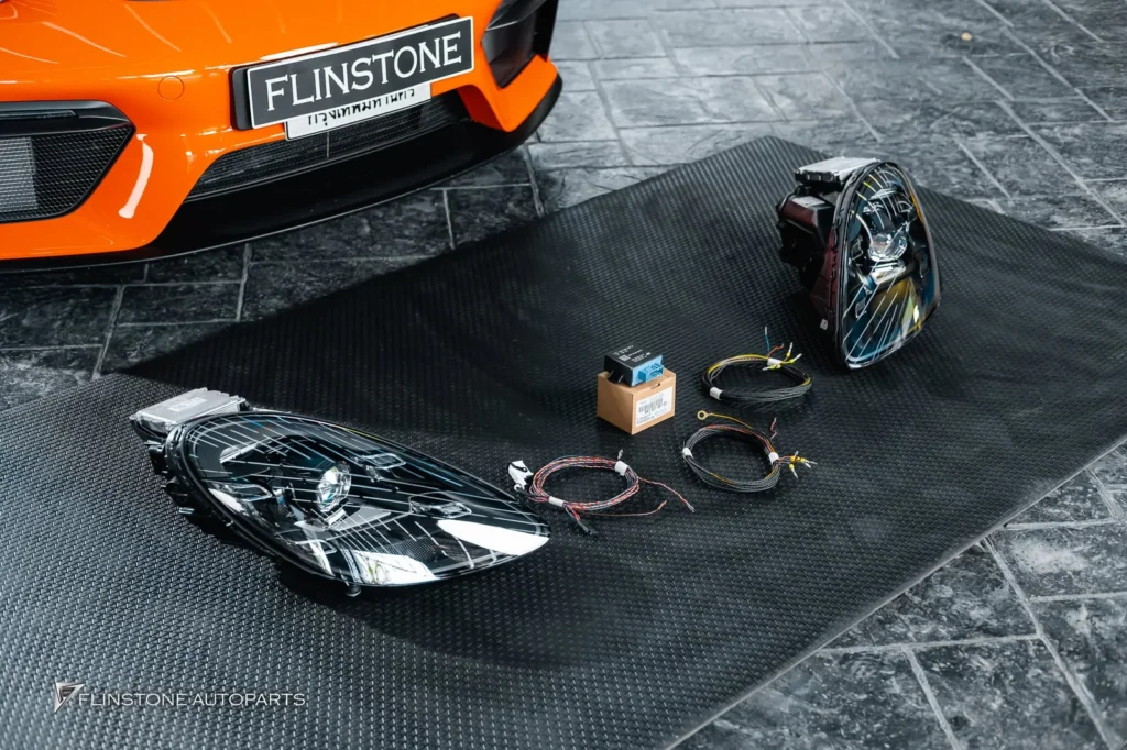 ไฟหน้าแท้ PDLS สำหรับ PORSCHE 718 Spyder พาร์แท้จากเยอรมัน