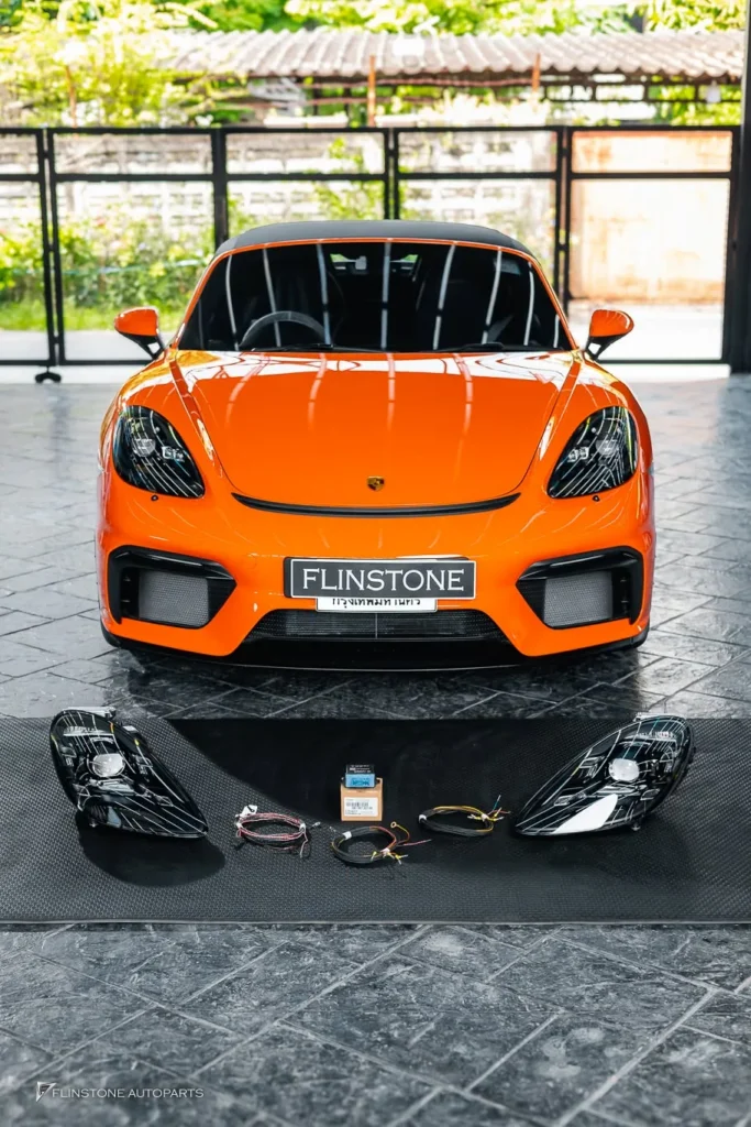 ไฟหน้าแท้ PDLS สำหรับ PORSCHE 718 Spyder พาร์แท้จากเยอรมัน