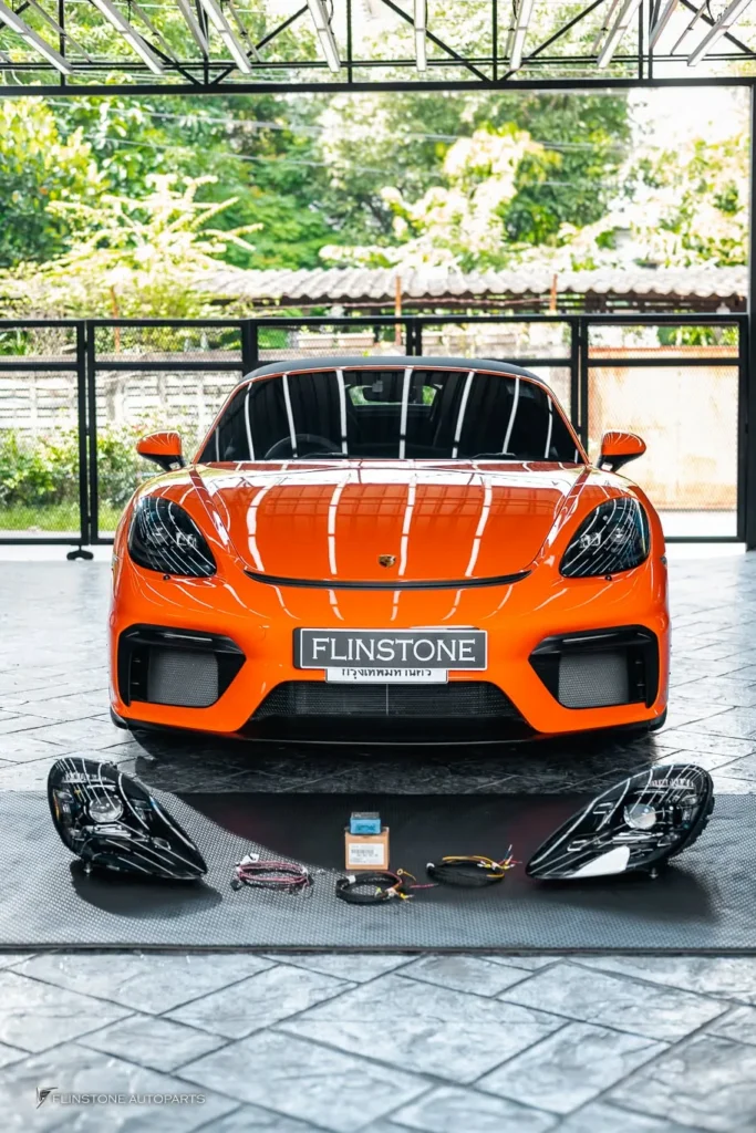 ไฟหน้าแท้ PDLS สำหรับ PORSCHE 718 Spyder พาร์แท้จากเยอรมัน