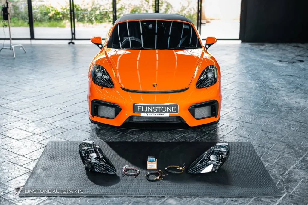 ไฟหน้าแท้ PDLS สำหรับ PORSCHE 718 Spyder พาร์แท้จากเยอรมัน