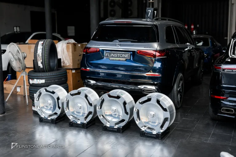 Mercedes-Benz X167 GLS-Class เลือกล้อฟอจสั่งตัดขอบ 22 นิ้ว สีเงาทั้งวง สเป็คเร