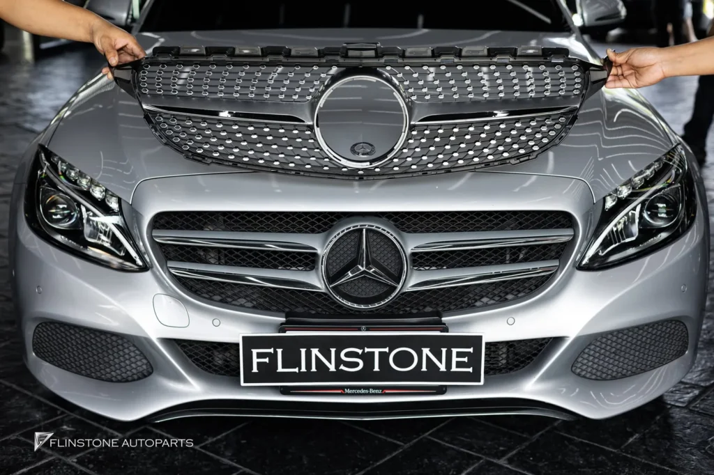 Mercedes-Benz W205-C205 C-Class Diamond Front Grille