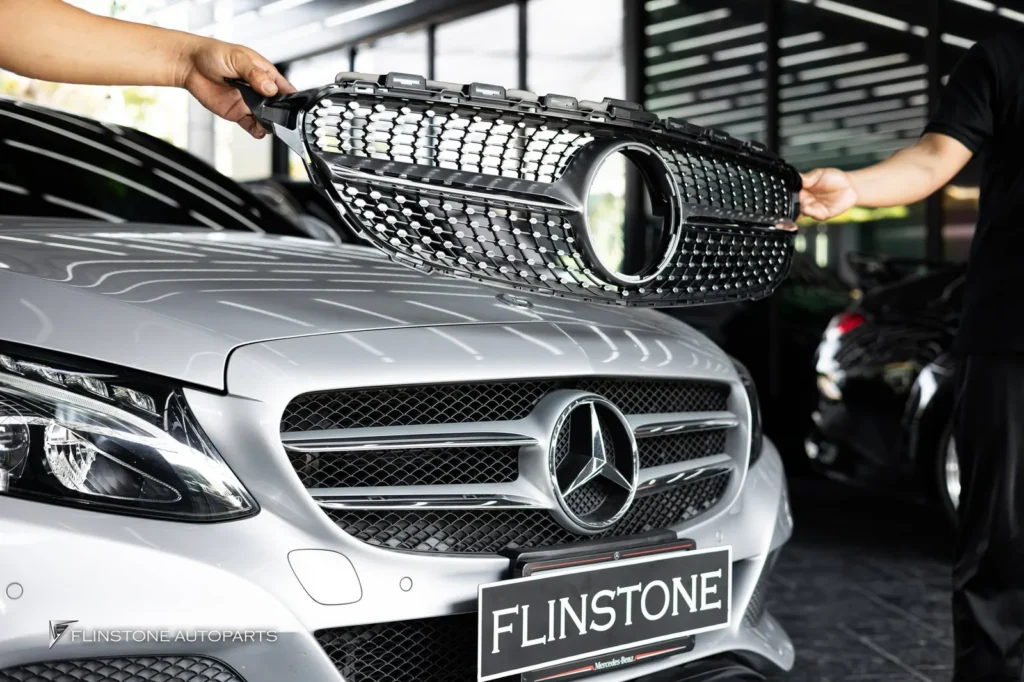 Mercedes-Benz W205-C205 C-Class Diamond Front Grille