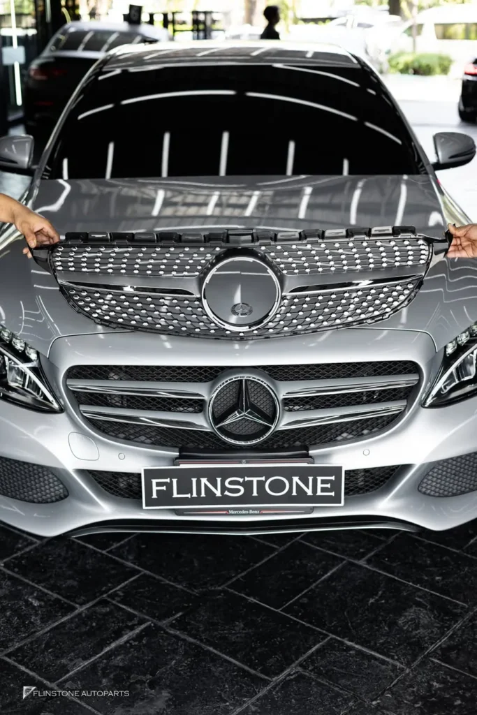 Mercedes-Benz W205-C205 C-Class Diamond Front Grille