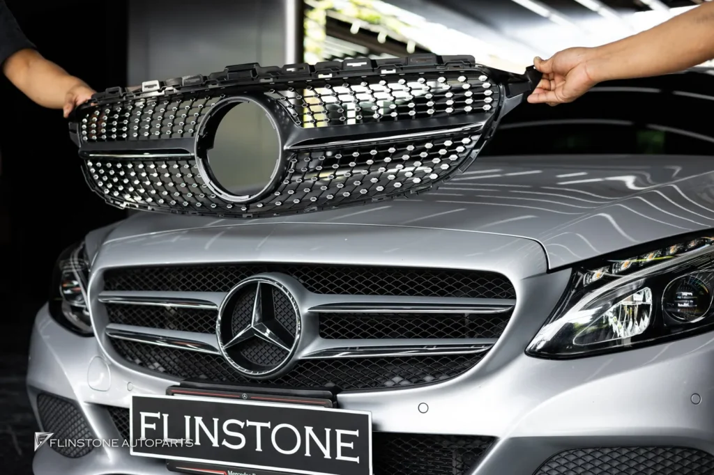 Mercedes-Benz W205-C205 C-Class Diamond Front Grille