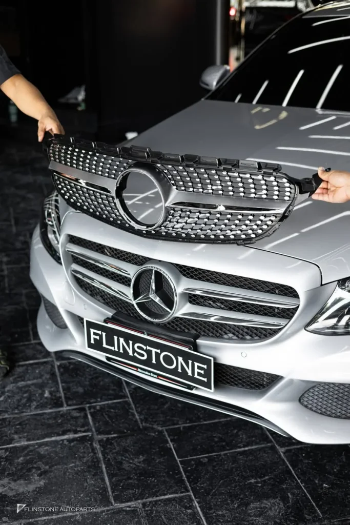 Mercedes-Benz W205-C205 C-Class Diamond Front Grille