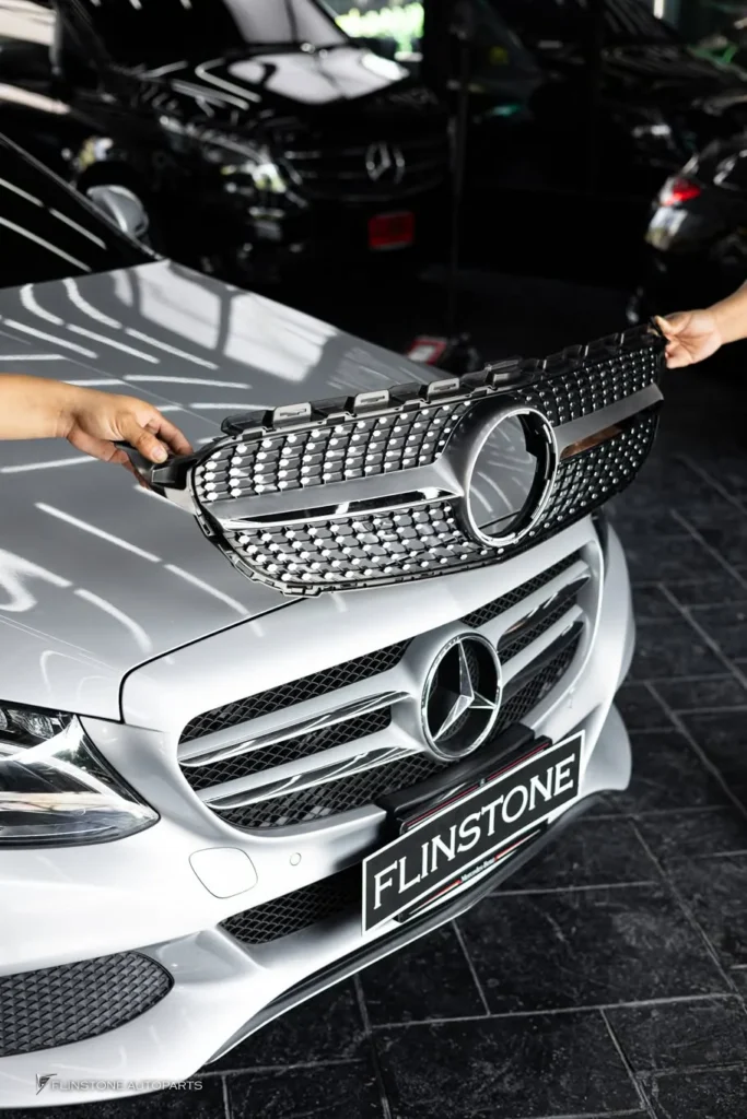 Mercedes-Benz W205-C205 C-Class Diamond Front Grille