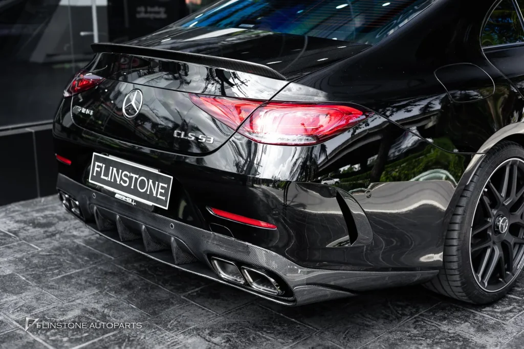 Mercedes-Benz C257 CLS-Class 2024 AMG GT63 Style Carbon Fiber Rear Diffuser + AMG GT63 Black