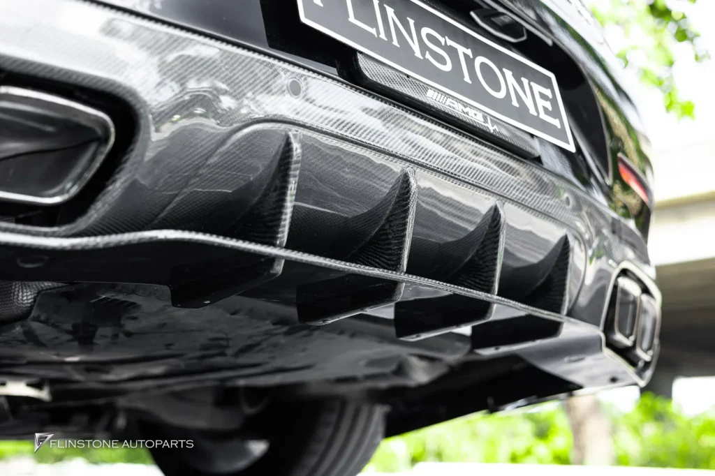 Mercedes-Benz C257 CLS-Class 2024 AMG GT63 Style Carbon Fiber Rear Diffuser + AMG GT63 Black