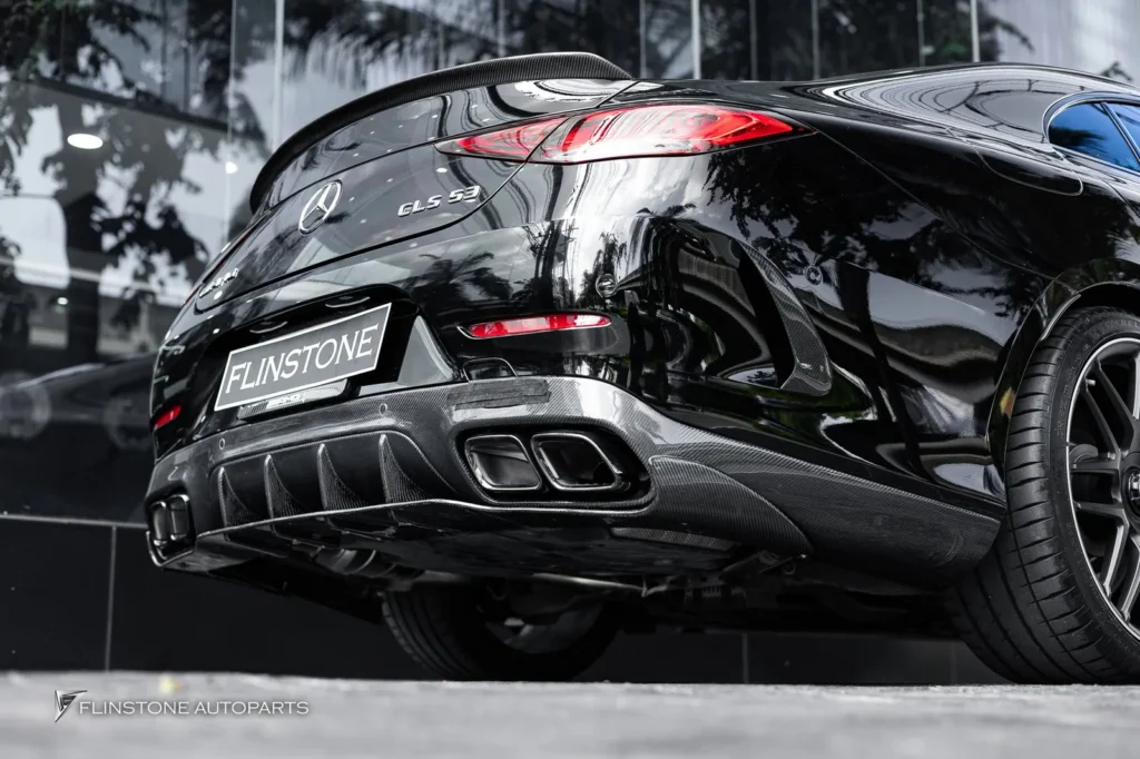 Mercedes-Benz C257 CLS-Class 2024 AMG GT63 Style Carbon Fiber Rear Diffuser + AMG GT63 Black