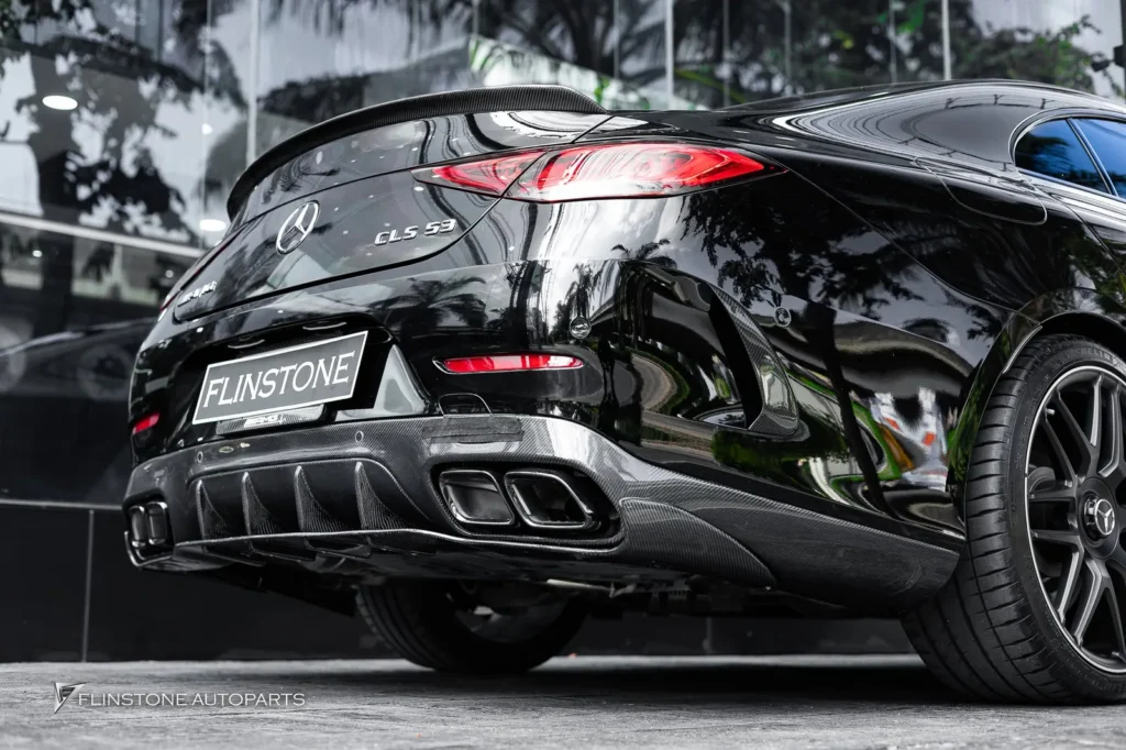 Mercedes-Benz C257 CLS-Class 2024 AMG GT63 Style Carbon Fiber Rear Diffuser + AMG GT63 Black