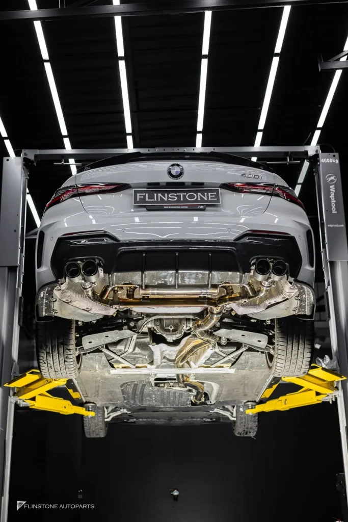 BMW G22 ติดตั้งชุดท่อ USUS Titanium Exhaust เลือกเป็นสีทอง มาพร้