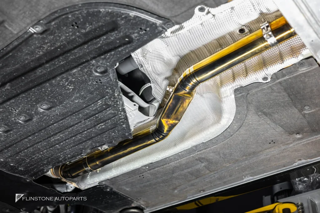 BMW G22 ติดตั้งชุดท่อ USUS Titanium Exhaust เลือกเป็นสีทอง มาพร้