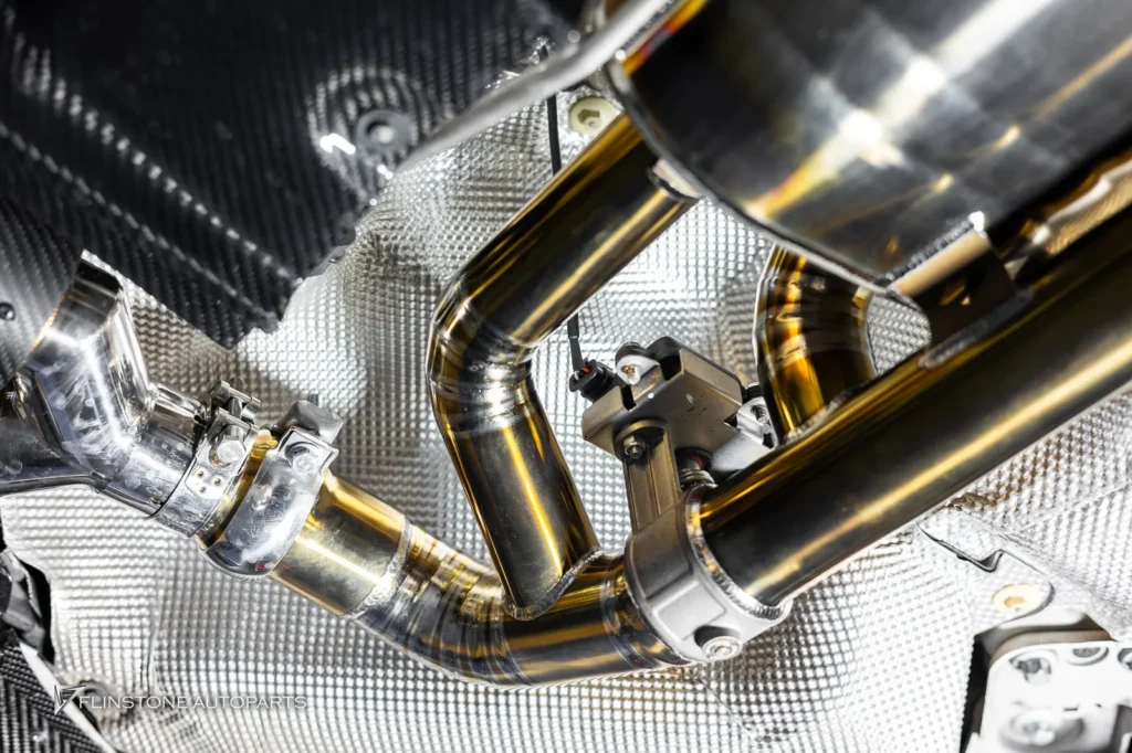 BMW G22 ติดตั้งชุดท่อ USUS Titanium Exhaust เลือกเป็นสีทอง มาพร้