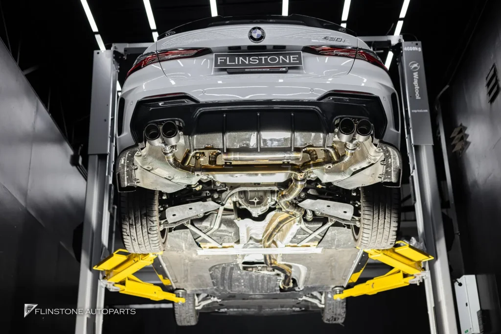 BMW G22 ติดตั้งชุดท่อ USUS Titanium Exhaust เลือกเป็นสีทอง มาพร้