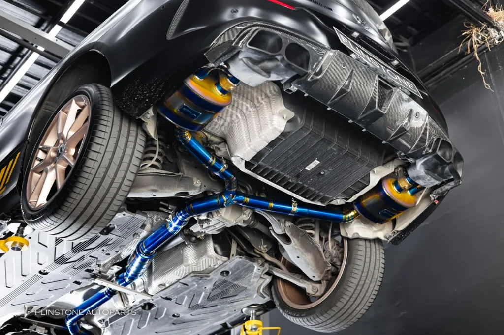 W205 C205 C-Class 2024排气套件Titanium USUS Exhaust搭配滤芯BMW Italy适用于Mercedes