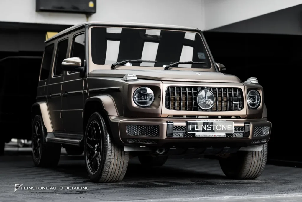 Mercedes-Benz W464 G-Class เปลี่ยนสีภายนอก G-Class ด้วยสี Heavy Metal Brown Ash มาเปลี่ยนสี