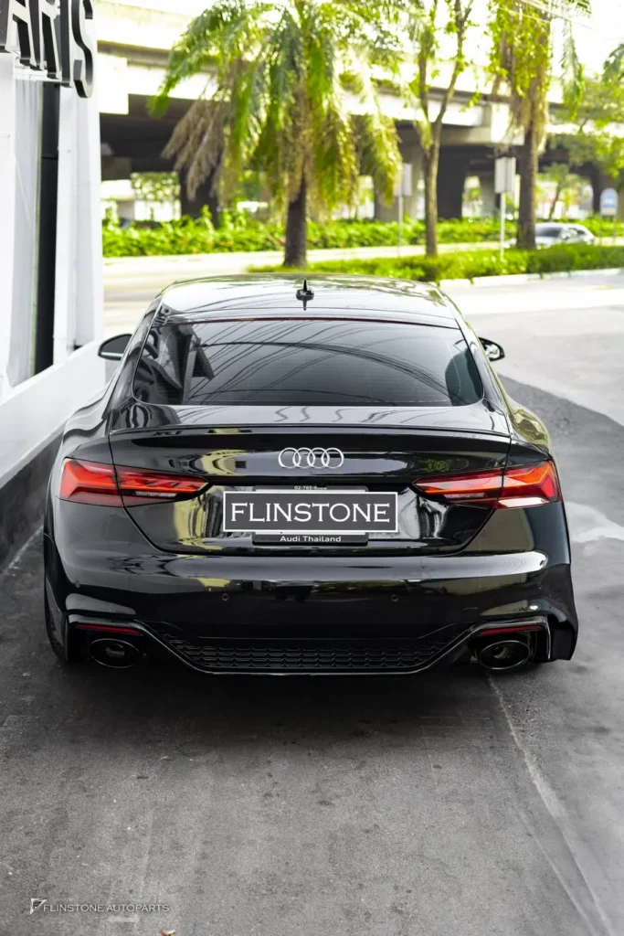 AUDI A5 ติดตั้งดิฟฟิวเซอร์พร้อมปลายท่อทรง RS5 แบบไม่เปลี่ยนกันชน
