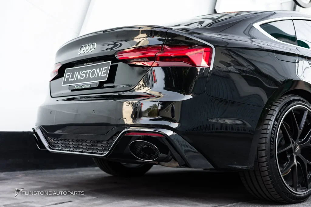 AUDI A5 ติดตั้งดิฟฟิวเซอร์พร้อมปลายท่อทรง RS5 แบบไม่เปลี่ยนกันชน