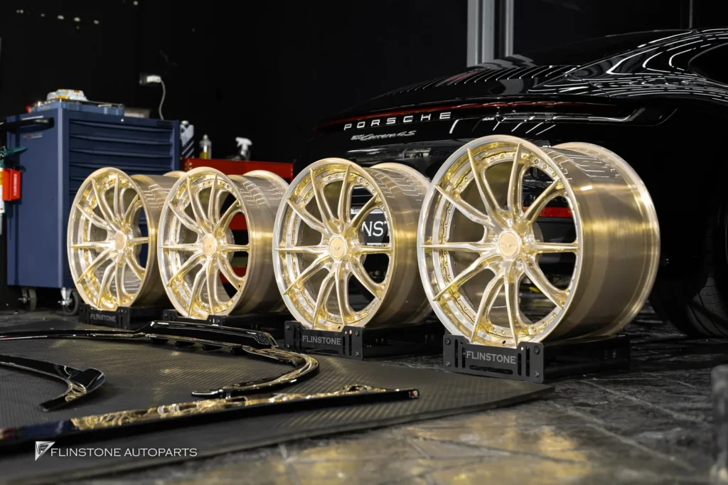 PORSCHE 992 Carrera USUS Forged Wheel [USUS-05S] + MAXTON DESIGN Front Lip