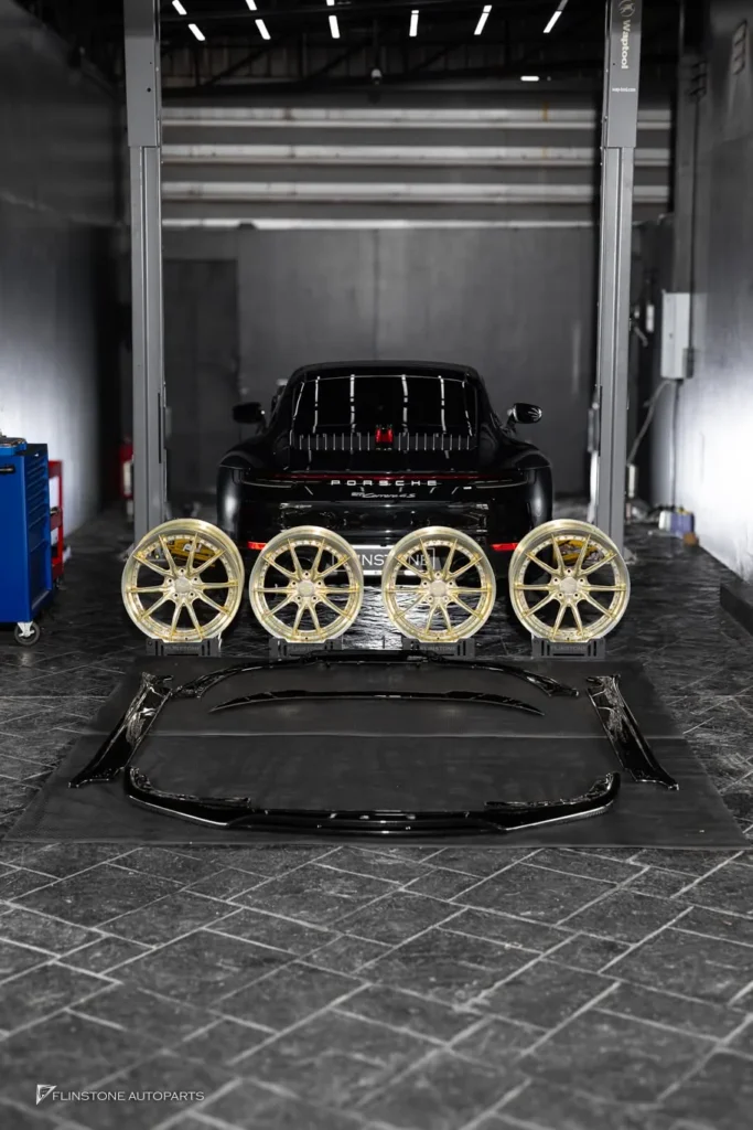 PORSCHE 992 Carrera USUS Forged Wheel [USUS-05S] + MAXTON DESIGN Front Lip