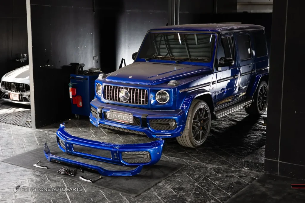 Mercedes-Benz W464 G-Class เตรียมติดตั้งชุดกันชนหน้า G63 AMG ใหม่