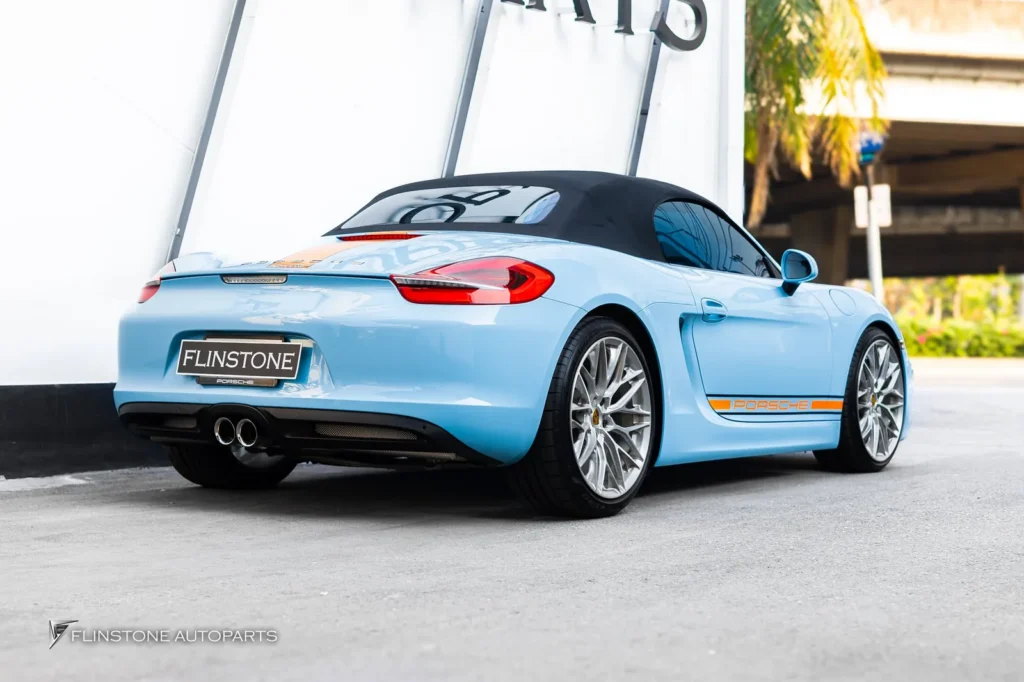 PORSCHE 981 Boxster安装排气系统来自IPE Exhaust
