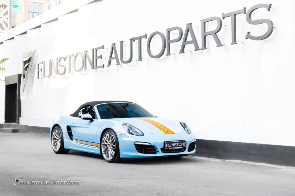 PORSCHE 981 Boxster安装排气系统来自IPE Exhaust