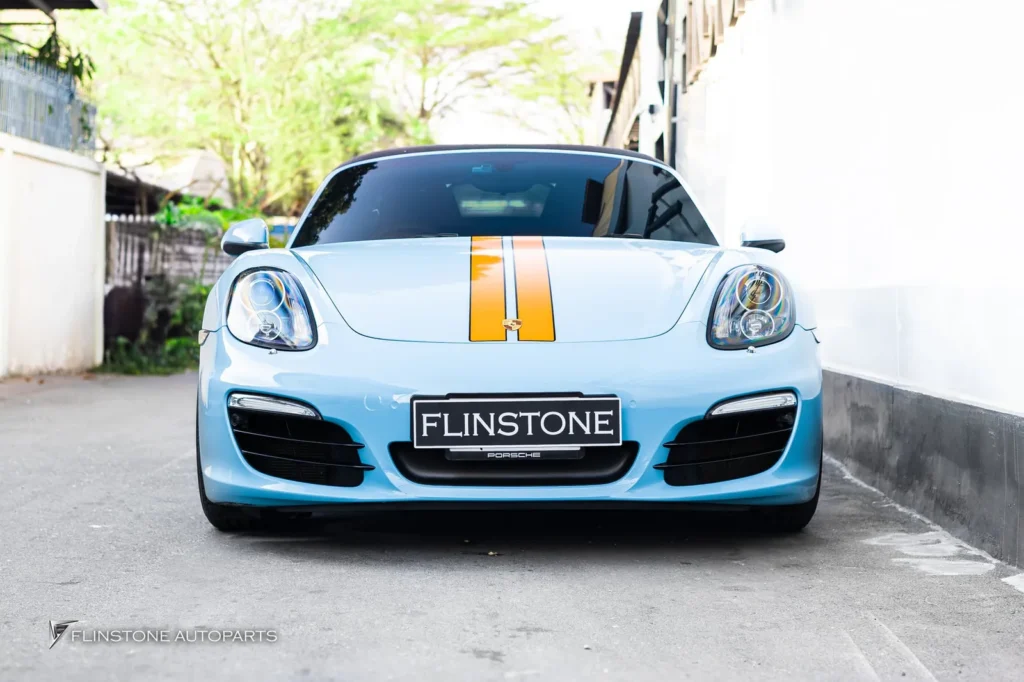 PORSCHE 981 Boxster安装排气系统来自IPE Exhaust